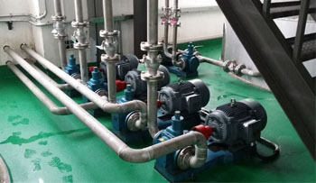 泊頭遠東泵業(yè)YCB圓弧齒輪泵在德聯集團現場