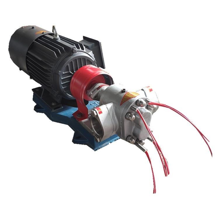 KCB102不銹鋼電加熱齒輪泵輸送需要保溫物料好 KCB102不銹鋼電加熱齒輪泵輸送需要保溫物料好